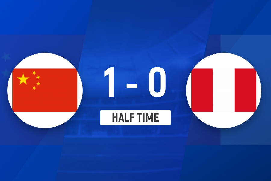 开云官网-半场-U16国足1-0秘鲁U16 刘凯源破门柯博文远射造险+失单刀